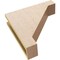 Ekena Millwork 4"W x 16"D x 16"H Thin Burlington Rough Cedar Woodgrain TimberThane Corbel, Primed Tan CORUR04X16X16BURRCPR - alternate 3
